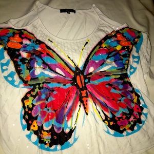 Butterfly Print Blouse